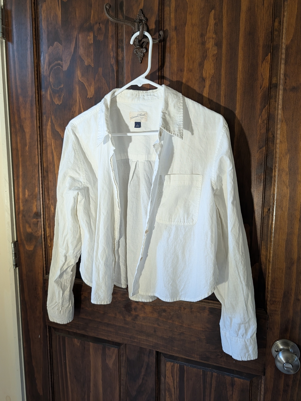 Classic White Button-Down Shirt